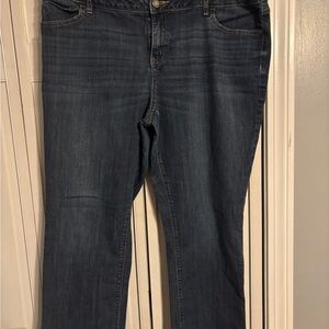 Simply Vera Vera Wang Dark Blue Straight Leg Jeans